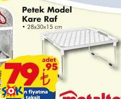 PETEK MODEL KARE RAF 28X30X15 CM
